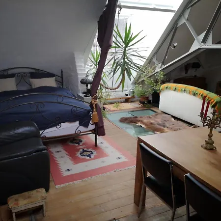 アパート Artistic Loft With Big Sun Terrace